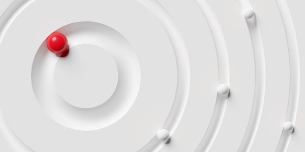 An image of a pinpoint in the middle of a target representing how targeted risk assessments using GRC software is effective